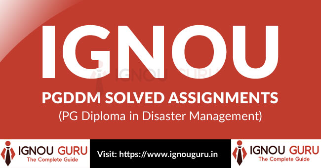 IGNOU PGDDM Solved Assignments
